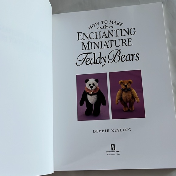 NWT Teddy Bears How to Make Enchanting Miniature BOOK Debbie Kesling 1997 - Picture 4 of 17